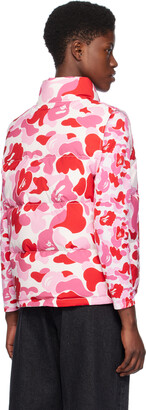 BAPE Pink ABC Camo Reversible Down Vest - ShopStyle