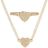 Thumbnail for your product : Monsoon Dazzle Heart Necklace & Bracelet Set