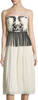 Thumbnail for your product : Nicole Miller Patterned-Bodice Cocktail Dress, Ivory/Black