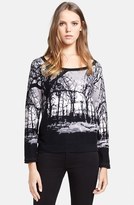 Thumbnail for your product : Tracy Reese Print Stretch Cotton Sweater