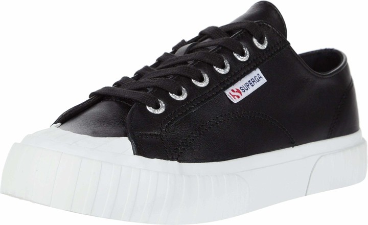 superga leather white womens