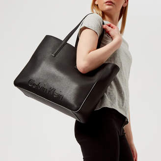 Calvin Klein Women's Edge Large Shopper Bag - Black