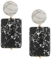 Thumbnail for your product : Lele Sadoughi marble effect drop earrings