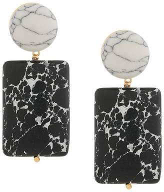 Lele Sadoughi marble effect drop earrings