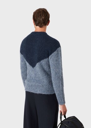 Giorgio Armani Sweater With Intarsia Knit Diamond