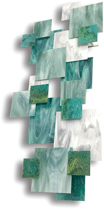Karo Studios Coral Vertical Glass Wall Sculpture