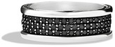 Thumbnail for your product : David Yurman Streamline Three-Row Band Ring with Black Diamonds
