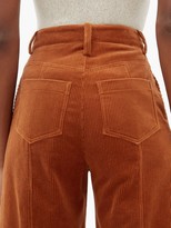 Thumbnail for your product : Dodo Bar Or Ivy Cotton-blend Corduroy Wide-leg Trousers - Brown