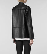 Thumbnail for your product : AllSaints Abbey Leather Biker Jacket