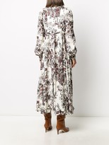 Thumbnail for your product : Paco Rabanne Floral Long-Sleeve Midi Dress