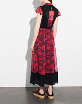Thumbnail for your product : Coach Horse Print Lacework Dress With Necktie