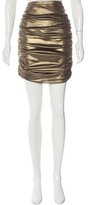 Thumbnail for your product : Halston Metallic Knee-Length Skirt w/ Tags