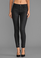 Thumbnail for your product : Black Orchid Coated Mid Rise Skinny