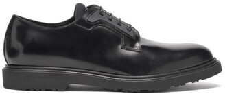 Paul Smith Mac Neoprene-tongue Leather Derby Shoes - Black