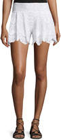 Thumbnail for your product : Nightcap Clothing Spanish Lace Fan Shorts, White