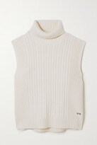 Thumbnail for your product : VVB Cable-knit Turtleneck Sweater - Ivory