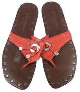 Thumbnail for your product : Saint Laurent Leather Thong Sandals