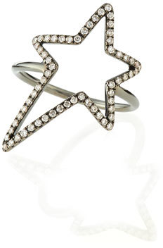 Diane Kordas Pavé Diamond Star Ring, Size 7.25