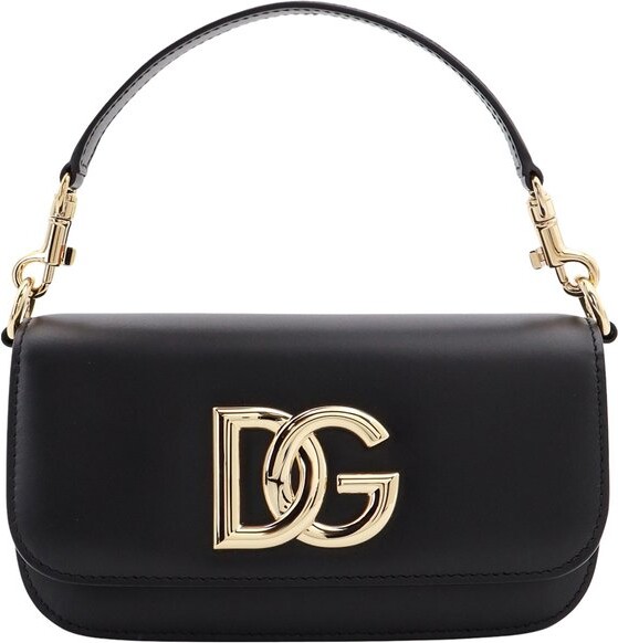 Dolce & Gabbana 3.5 Logo Plaque Small Shoulder Bag