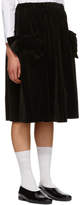 Thumbnail for your product : Comme des Garcons Girl Girl Black Velvet Bow Pocket Skirt