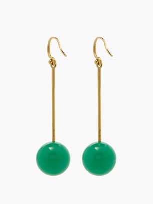 Irene Neuwirth Lollipop Diamond, Chrysoprase & 18kt Gold Earrings - Green Gold