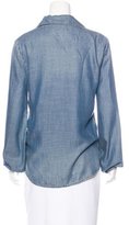 Thumbnail for your product : Frame Denim Long Sleeve Lace-Up Top w/ Tags