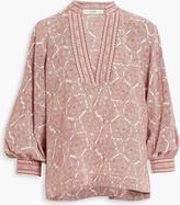 Thumbnail for your product : Joie Perci paisley-print silk crepe de chine blouse