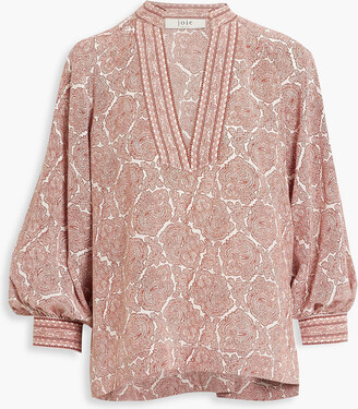 Joie Perci paisley-print silk crepe de chine blouse