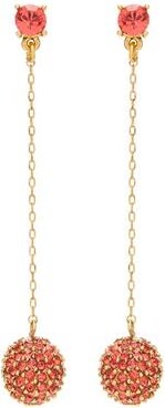 ODLR Crystal Pavé Ball Drop Earrings