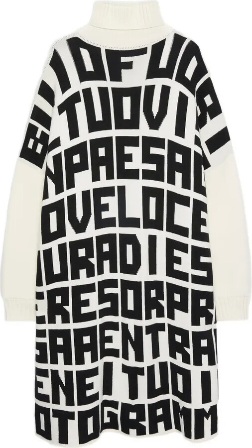 MSGM x Caterina Frongia roll-neck printed midi dress