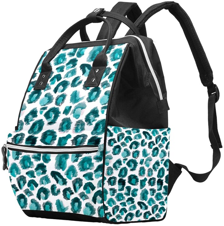 Lazen Stylish Handbag Diaper Bag Laptop Backpack Travel Rucksack Waterproof  Daypack for Women Men Leopard Painted Print - ShopStyle