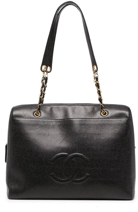 Chanel Black Top Zip Handbags | Shop the world's largest 