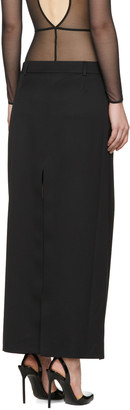 Saint Laurent Black Deconstructed Skirt