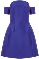 Thumbnail for your product : Carven Cobalt Satin Off The Shoulder Dress