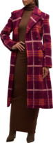 Thumbnail for your product : L'Agence Olina Belted Plaid Coat