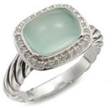Thumbnail for your product : David Yurman Noblesse Ring with Aqua Chalcedony and Diamonds