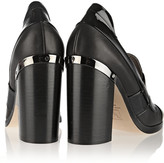 Thumbnail for your product : Reed Krakoff Metal-trimmed patent-leather pumps