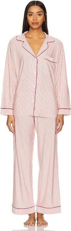 Eberjey Gisele Printed Long PJ Set