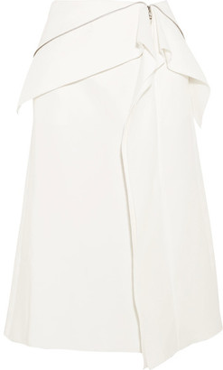 Dion Lee Axis Ruffled Cotton-blend Skirt - White