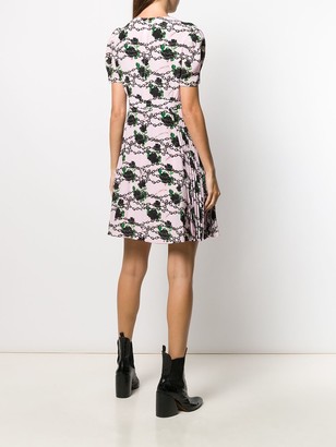 Valentino Roses And Chains Printed Dress