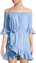 Thumbnail for your product : Lovers And Friends Cora Off-The-Shoulder Wrap-Dress