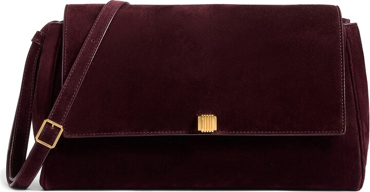 KHAITE Audrey Suede Crossbody Bag