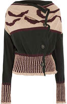 Thumbnail for your product : Vivienne Westwood Concordia Intarsia Cardigan - Army green