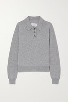 Thumbnail for your product : Maison Margiela Embroidered Wool Polo Shirt