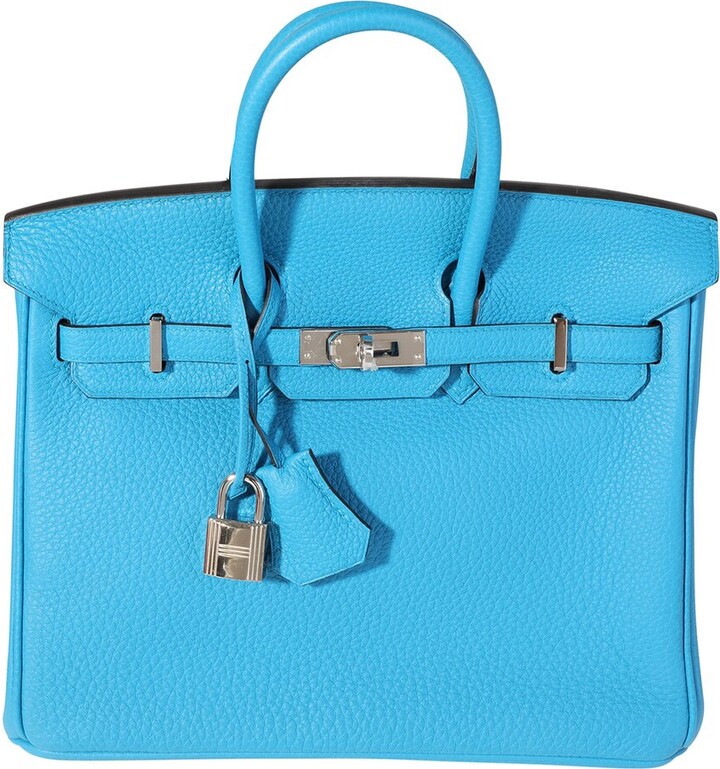 Hermes Blue Togo Birkin 25 Phw (Authentic Pre-Loved)