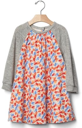 Gap Knit-sleeve print dress