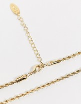 Thumbnail for your product : Orelia necklace in gold plate twist chain