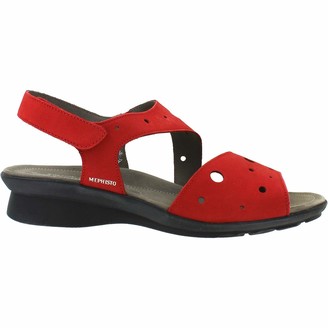 red mephisto sandals