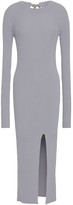 Thumbnail for your product : MM6 MAISON MARGIELA Striped Ribbed-knit Midi Dress