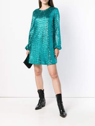 P.A.R.O.S.H. sequin flared dress